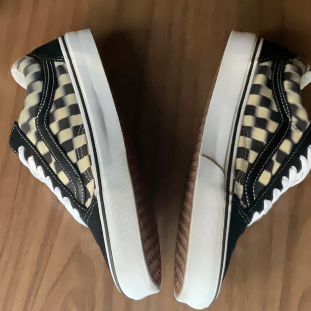 Clean Stylish Vans, Worn Once And Stored In Box. - image 2